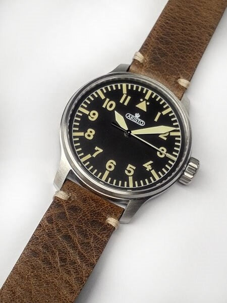 Aristo 42mm Swiss Automatic Aviator Watch with Sapphire Crystal #7H102