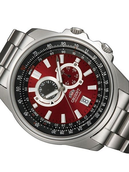 Orient Apex 21-Jewel Automatic Sport Watch with 24-Hour Sub-Dial, 45mm SS Case #ET0Q003H