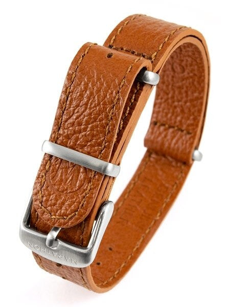 Marathon 16mm Leather One-Piece Strap #WW005012