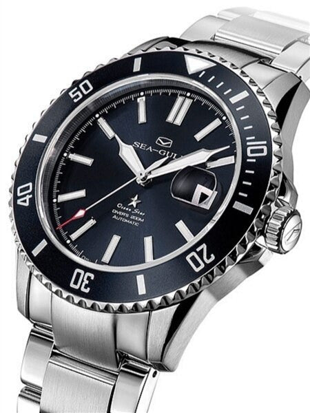 Scratch and Dent - Sea-Gull 44mm Ocean Star Automatic Dive Watch with Sapphire Crystal #816.523blk