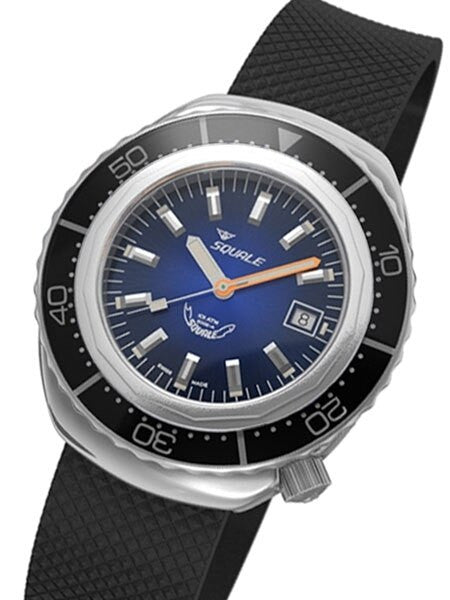 Squale 1000 meter Professional Swiss Automatic Dive watch with Sapphire Crystal #2002BLBK-R