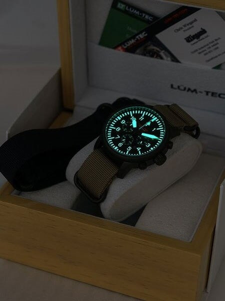 Lum-Tec Combat 42 Chronograph Watch with Double Curved Sapphire Crystal #Combat B42
