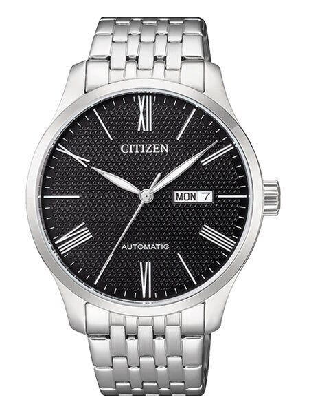 Citizen Automatic Black Dial Watch with Stainless Steel Bracelet #NH8350-59E