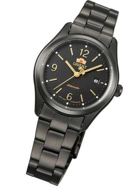 Orient Eve Women's Automatic Dress Watch with Black Dial, Black Case and Bracelet #NR1R001B
