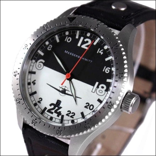 Messerschmitt 24 hour Watch with a Luminous Dial #ME108DR-24