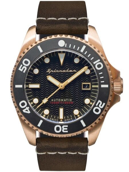 Spinnaker Tesei Swiss Automatic Sports Watch with 43mm Bronze Case and Black Dial #SP-5060-04