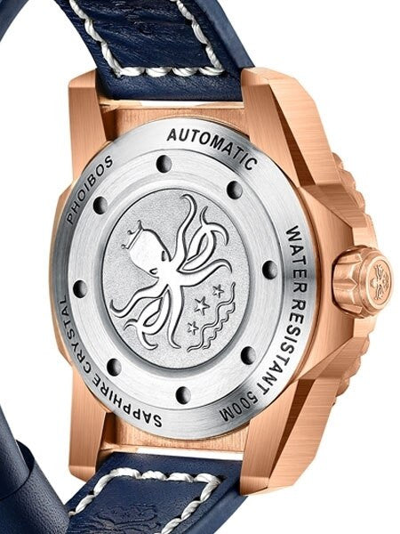 PHOIBOS Leviathan 500-Meter Automatic Dive Watch with Bronze Case, DD AR Sapphire Crystal #PY027B