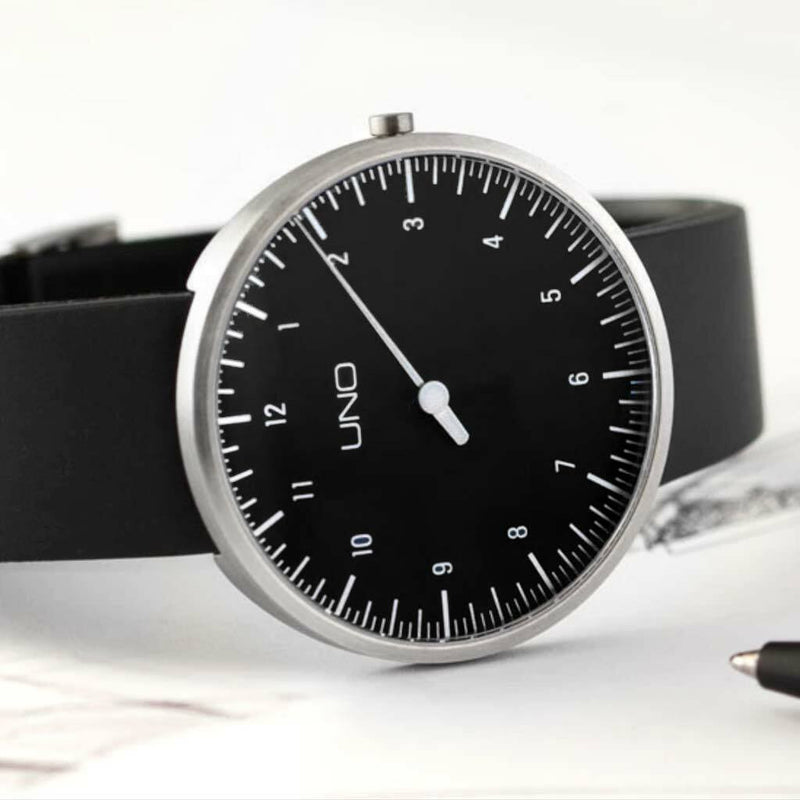 Botta UNO one hand 12-hour Swiss quartz watch with 40mm titanium case #559090