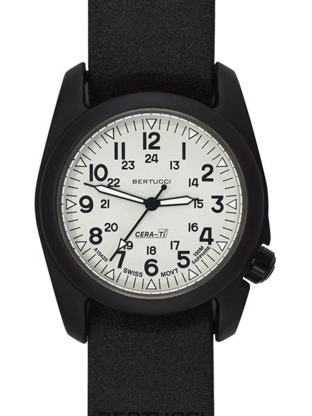 Bertucci A-2CT Cera-Tiâ¢ Ceramic Coated Titanium Field Watch with Swiss Quartz Movement #12137