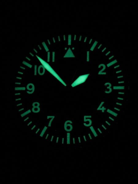 Messerschmitt Fliegeruhr Watch with Aviator Leather Strap #ME108-42B
