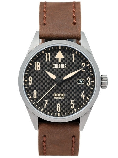 Collins Bronson Automatic Watch with 40mm Gun Metal PVD Case and AR Sapphire Crystal #CWA03