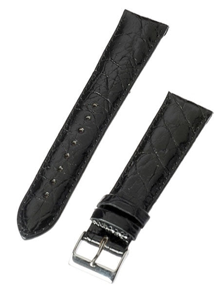 Toscana Black Genuine Crocodile Watch Strap (fits Orient Bambino) ML-90101 (21mm lug)