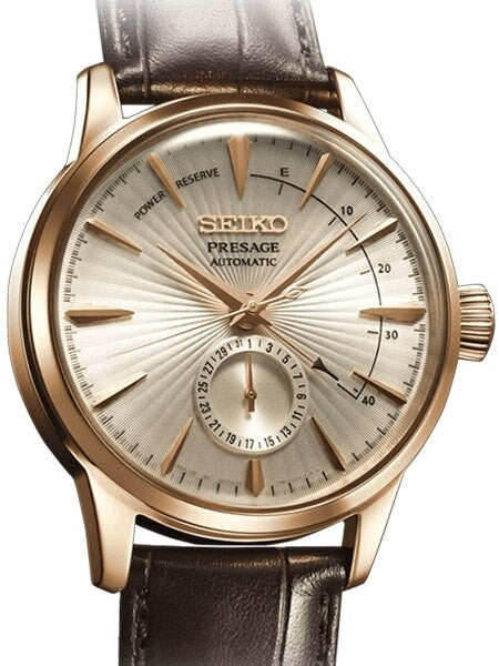 Seiko Presage "Cocktail Time" Automatic Dress Watch with Power Reserve Indicator #SSA346J1