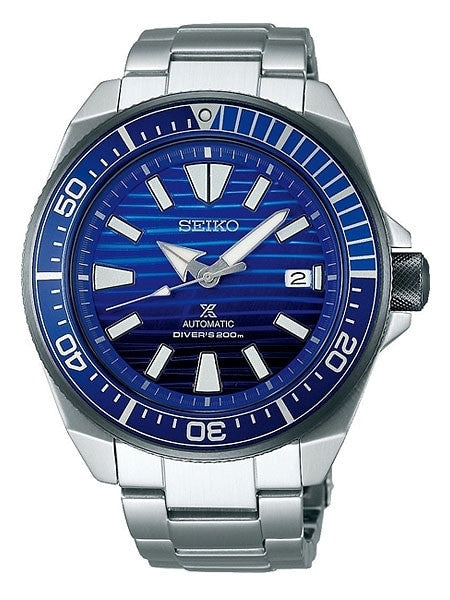 Seiko Samurai Prospex Automatic Dive Watch with Blue Dial and