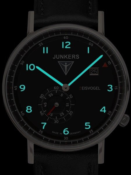 Junkers Eisvogel F13 Swiss Quartz Dress Watch with Small Seconds, Date  #6730-2