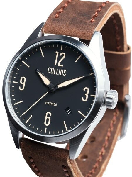 Collins Hyperion Swiss Automatic Watch with 40mm Case and a Double-Dome AR Sapphire Crystal #CWB01
