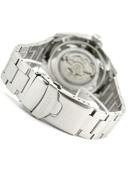 Scratch and Dent - Seiko 5 Sports Automatic 24-Jewel Watch with Orange Dial and SS Bracelet #SRPC55K1