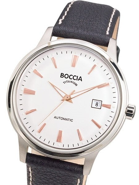 Boccia Mens Dress Watch with Automatic Movement  and 40.5mm Titanium Case #3586-03