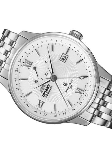 Orient Constellation Automatic GMT Watch with Power Reserve Meter and Sapphire Crystal #DJ02003W