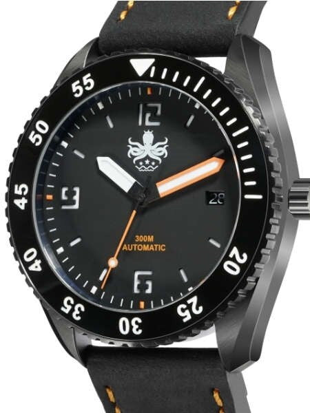 PHOIBOS Reef Master DLC 300-Meter Automatic Dive Watch with Double Dome AR Sapphire Crystal #PY015D