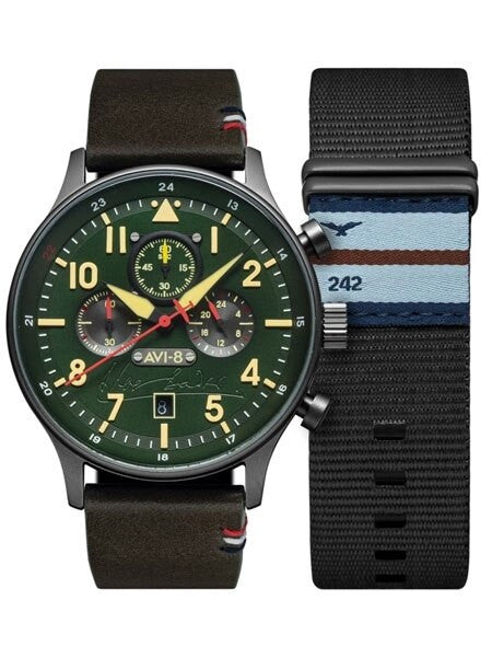 AVI-8 Hawker Hurricane Bader Chronograph Watch #AV-4072-02