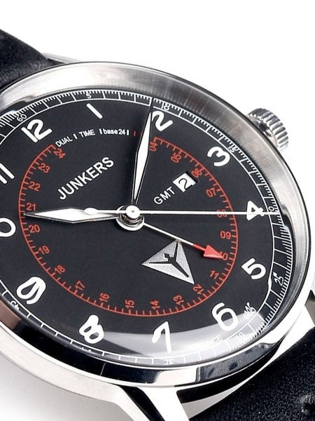 Junkers G38 Series, 42mm Quartz GMT Dual Time Watch #6946-2