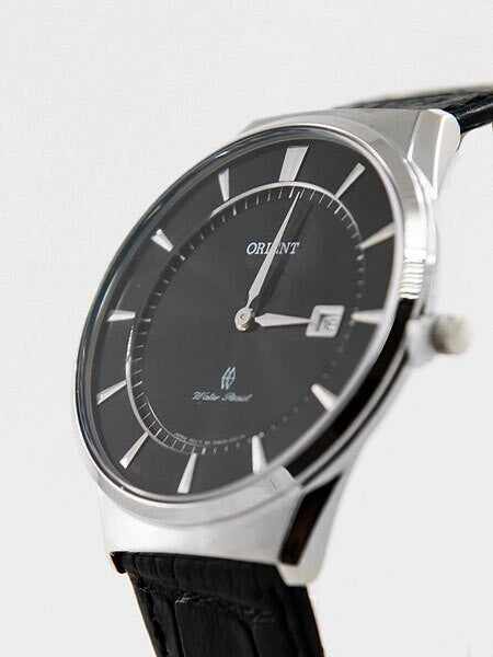 Orient Palmer Quartz Dress Watch with Sapphire Crystal and Leather Strap #GW03006B