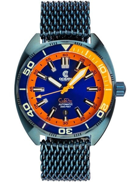 Ocean Crawler Core Diver Swiss Automatic Watch with AR Sapphire Crystal #CD-521