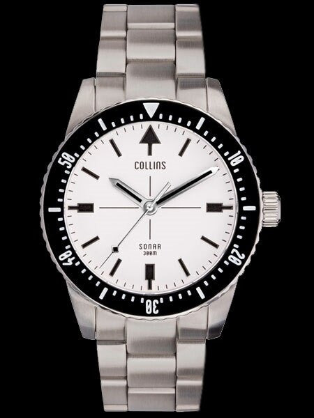 Collins SONAR Swiss Automatic, 300-M Dive Watch with 39.5mm Case and a Sapphire Crystal #CWC02