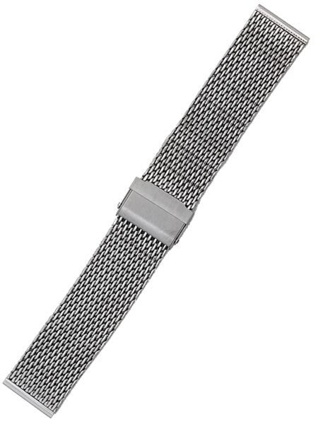 STAIB Polished Finish Milanaise Mesh Bracelet #ST-ST-2906-20813SBL (Straight End, 22mm)