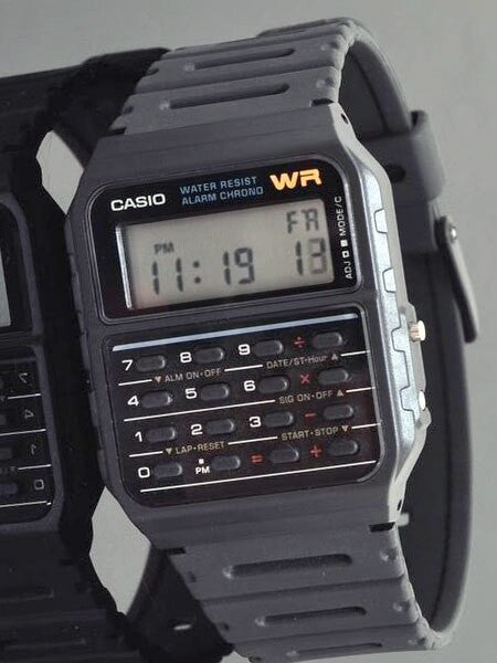 Casio Digital Dual Time Watch with Databank Calculator #CA-53W-1