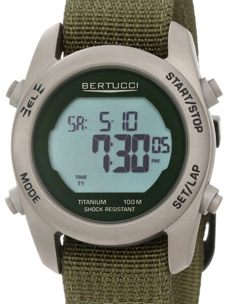 Bertucci G-1T Digital Multi-Function Titanium Chronograph Watch with Alarm #23006