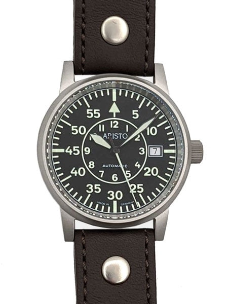 Aristo Type-B Dial Swiss Automatic Pilot's Watch, Sandblasted Case #3H32N