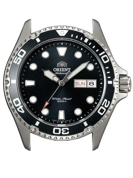 Scratch and Dent - Orient Ray II Black Dial Automatic Dive Watch with SS Bracelet #AA02004B 4
