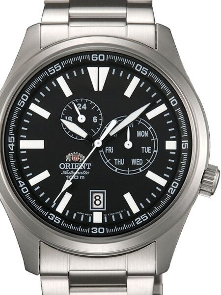 Orient 21-Jewel Automatic Field Watch with 24-Hour Sub-Dial #ET0N001B