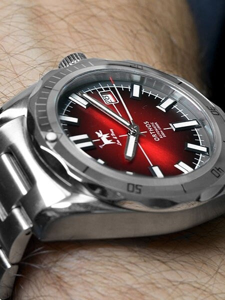 Lew and Huey Orthos Automatic Dive Watch with 42mm SS Case #Orthos-RG