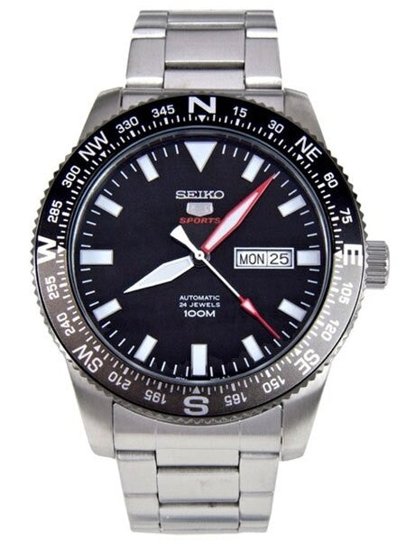 Seiko 5 Sports 24-Jewel, Automatic with Rotating Compass Bezel #SRP669K1