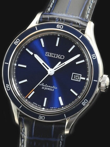 Seiko Radiant Blue Dial Automatic Watch with 42.2mm Case, and Sapphire Crystal  #SARG015