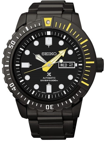 Seiko Prospex Black ion Mohawk with Seiko 4R36, 24-Jewel Automatic Movement #SRP633