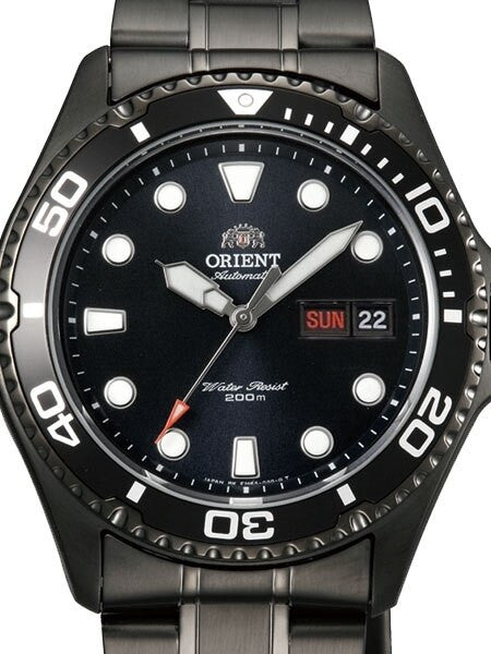 Orient Ray Raven II Black PVD Automatic Dive Watch with Bracelet #AA02003B