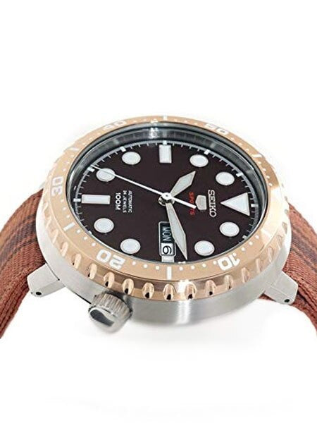 Seiko 5 Sports Automatic 24-Jewel Bottle-Cap, Root Beer Watch #SRPC68K1