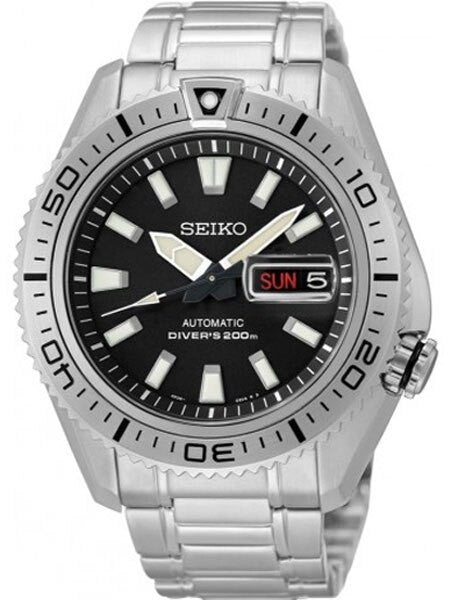 Seiko Stargate II Automatic Dive Watch with Black Dial and Stainless Steel Bracelet #SRP491K1