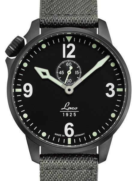 Laco Spirit of St. Louis Type C Dial Automatic Pilot Watch with PVD Case and Sapphire Crystal #861909