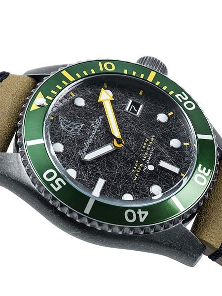 Spinnaker Wreck Automatic Vintage Style Sports Watch with Distressed IP Case #SP-5051-03