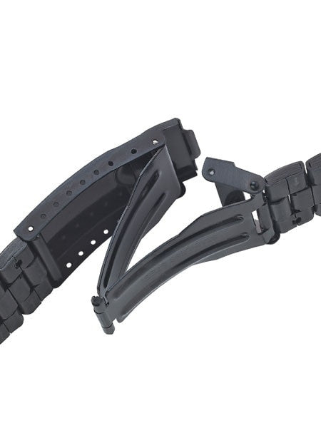 Vollmer Black PVD Bracelet with Deployant Clasp #03382H0 (22mm