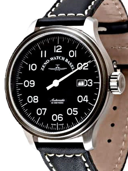 Zeno Mens UNO, One Hand Swiss Automatic Watch with 47mm Diameter Case #8554UNO-a1