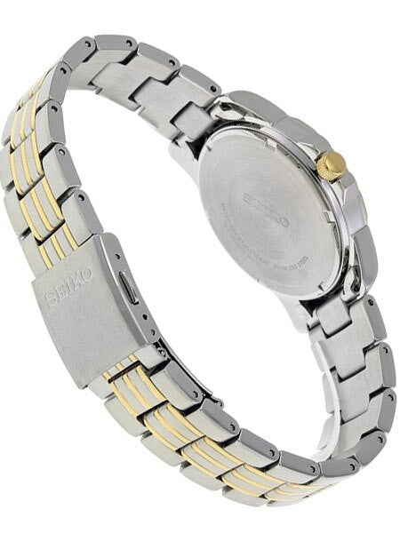 Seiko Solar Watch with 38mm Two-Tone Stainless Steel Case and Bracelet #SNE098