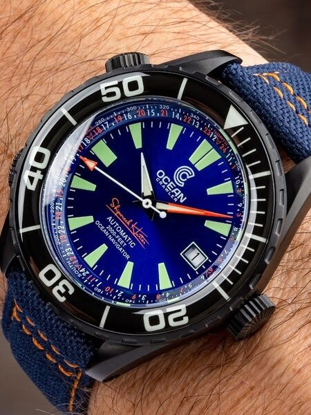 Ocean Crawler Ocean Navigator Swiss Automatic with Titanium Case,  AR Sapphire Crystal #CD-422