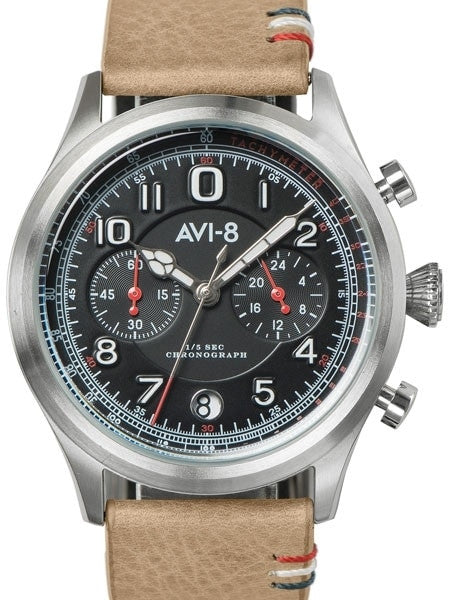 AVI-8 Flyboy Lafayfette Aviator Chronograph Watch #AV-4054-02