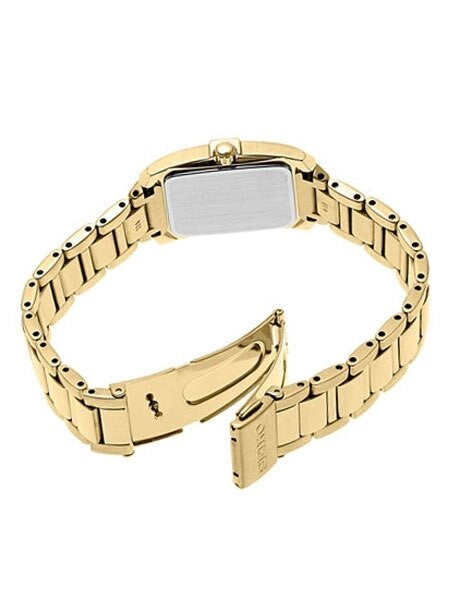 Seiko Women's Solar Dress Watch with 10 Diamond Hour Markers, Mother of Pearl Dial #SUP378
